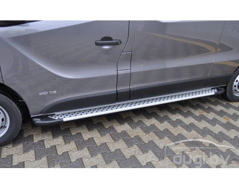 Пороги алюминиевые "Artemis" для Opel Vivaro 2014-...